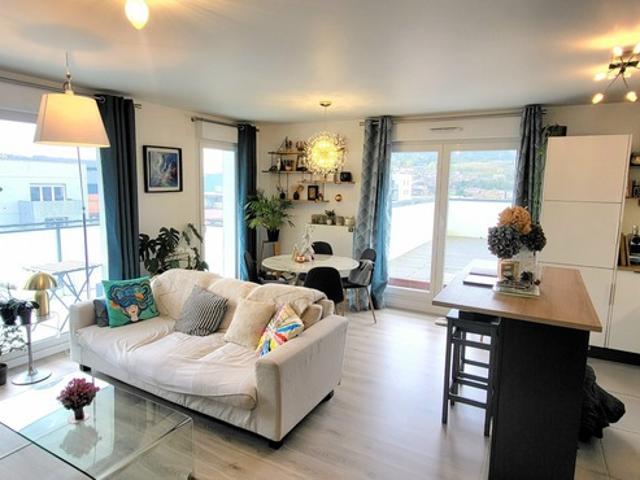Rouen Luciline: Splendide Appt 86 m² + 85 m² Terrasses, 3 CH, Asc, 2 Gges ! Produit rare