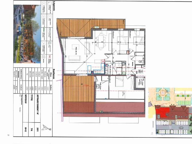 ROUFFIAC TOLOSAN T4 de standing avec terrasse tropézienne, loggia, parking et garage – Rouffiac Tolosan
