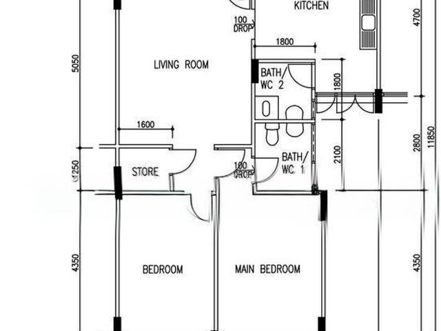 Rowell Road Central Area, HDB 3 Rooms
