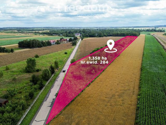 Rozległa działka 13 580 m² z potencjałem inwestycyjnym polecam