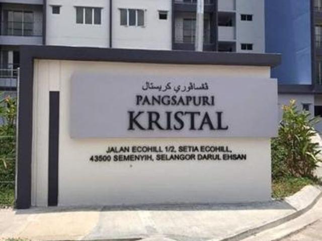 Rm1kBooking Pangsapuri DKristal Ecohill SemenyihFreehold