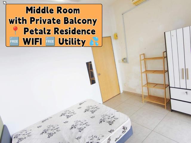 Rm800 only | room with private balcony | nice view | petalz residence old klang road