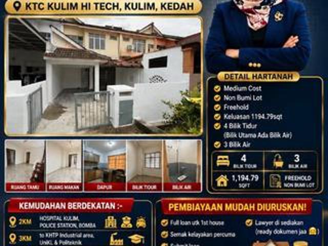 Rumah teres 2 Tingkat KTC Kulim Hi Tech