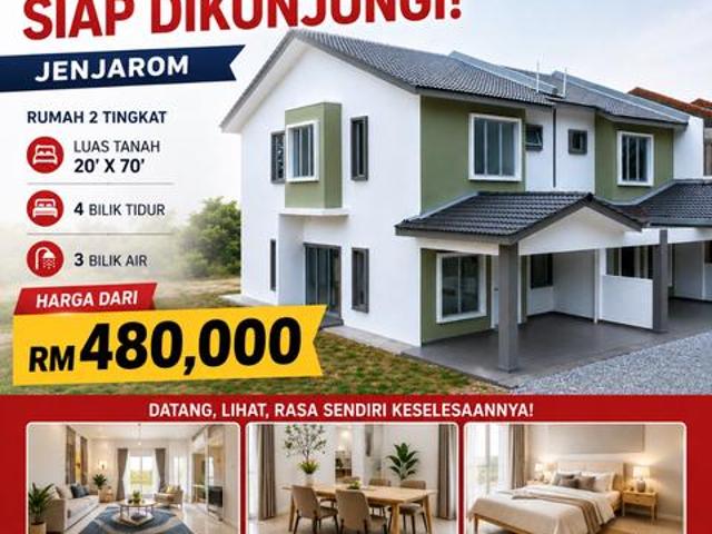 Rumah Teres 2 Tingkat Jenjarom Malay Reserved Freehold