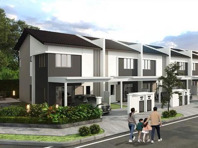 Rumah Teres 2 Tingkat RM384K Freehold Pulau Indah Zero Deposit