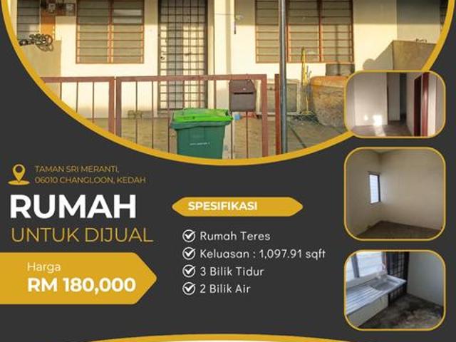 RUMAH TERES UNTUK DIJUAL taman sri meranti