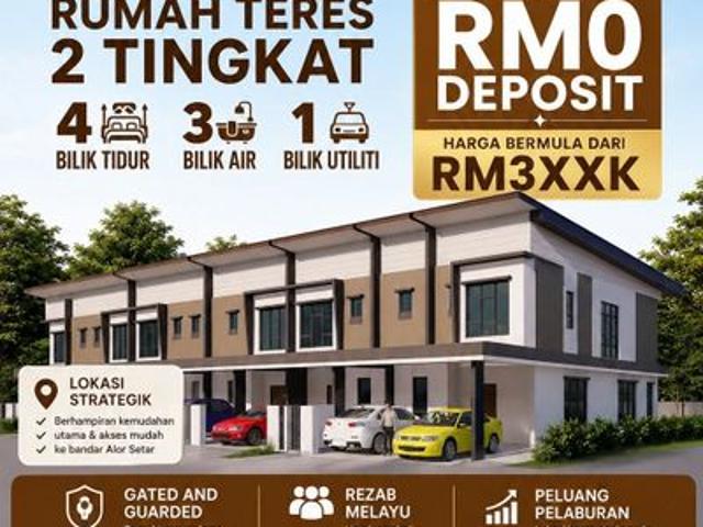 Rumah Teres Dua Tingkat Di Alor Setar