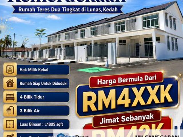 Rumah Teres Dua Tingkat Di Lunas