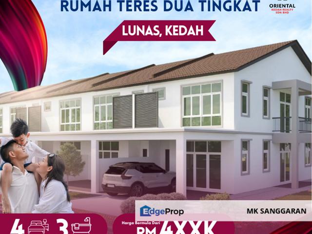 Rumah Teres Dua Tingkat di Lunas, Kedah