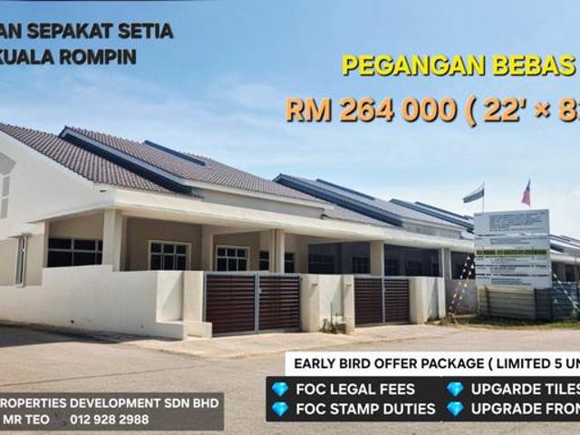 Rumah Teres Setingkat Kuala Rompin Taman Sepakat