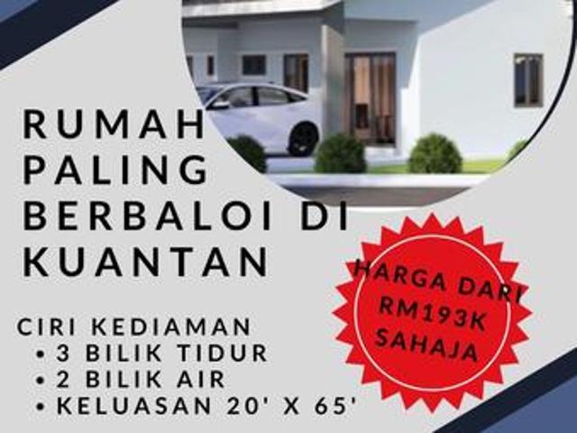 Rumah Teres Setingkat Paling Murah Di Indera Sempurna Kuantan