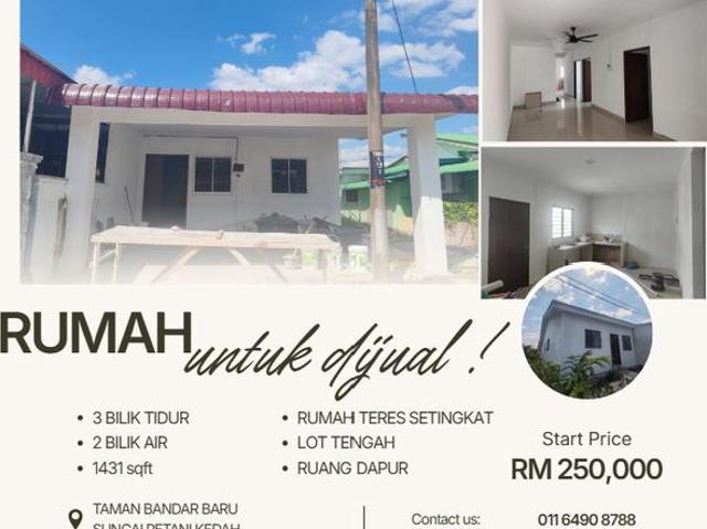 Rumah untuk Dijual TAMAN BANDAR BARU SUNGAI PETANI KEDAH