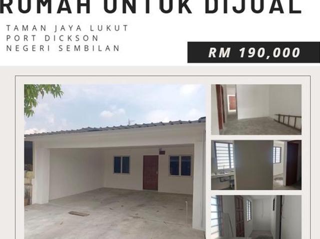 Rumah untuk Dijual TAMAN JAYA LUKUT PORT DICKSON