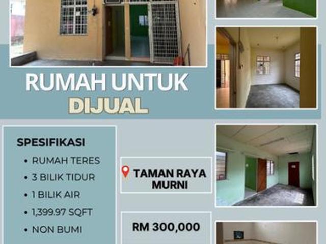 Rumah Untuk Dijual Taman Raya Murni Padang Serai