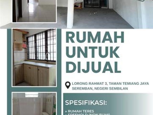 Rumah untuk dijual TAMAN TEMIANG JAYA SEREMBAN