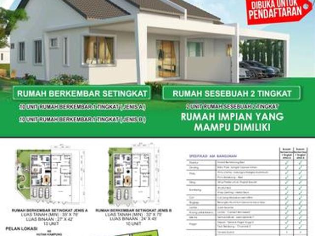 RUMAH BARU BERDEKATAN HOSPITAL Taman Juita Jalan Langgar