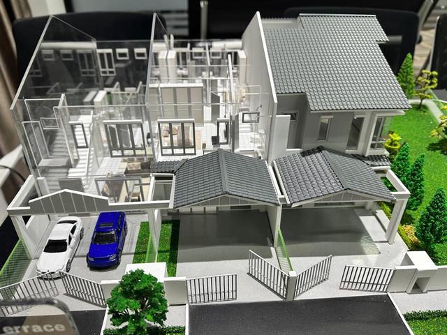 Rumah Baru Double Storey Teres di Lukut 20x73 Sri Parit Indah Jaya