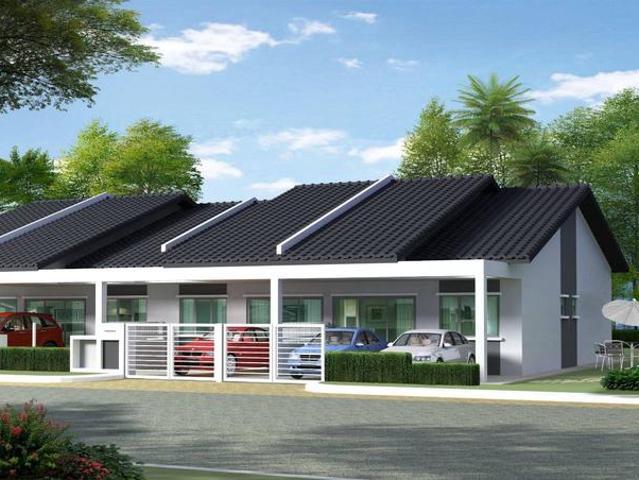Rumah Baru 1 Tingkat Freehold Pulau Indah Harga Bawah RM300k