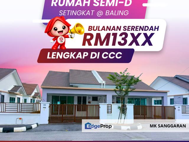 Rumah Berkembar Setingkat di Baling