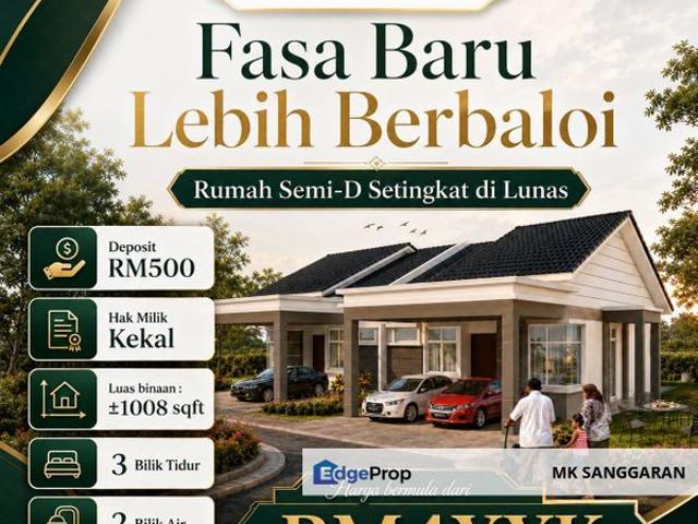 Rumah Berkembar Setingkat Di Lunas