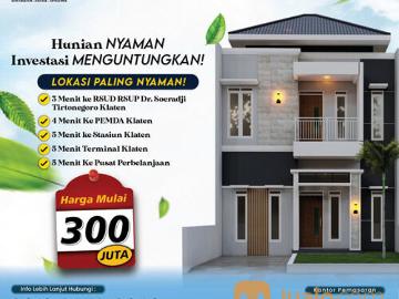 RUMAH CLUSTER DEKAT RSUP TEGALYOSO KLATEN