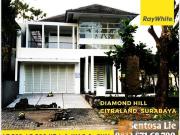 Rumah Diamond Hill Citraland Surabaya 2 Lantai SHM Luas 368 m2 DEPAN Taman Asri