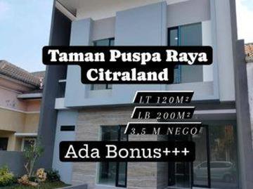 Rumah dijual di Citraland, Surabaya