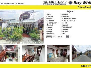 Rumah dijual di Cibodas, Tangerang