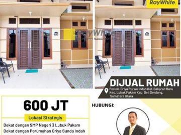 Rumah dijual di Lubuk Pakam, Deli Serdang