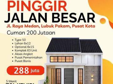 Rumah dijual di Lubuk Pakam, Medan