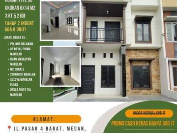 Rumah dijual di Marelan, Medan