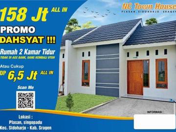 Rumah dijual di Masaran, Sragen