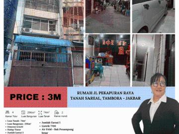 Rumah dijual di Tambora, Jakarta Barat