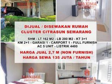 Rumah disewa di Bukit Sari, Semarang