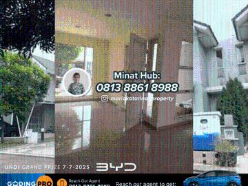 Rumah disewa di Suvarna Sutera, Tangerang