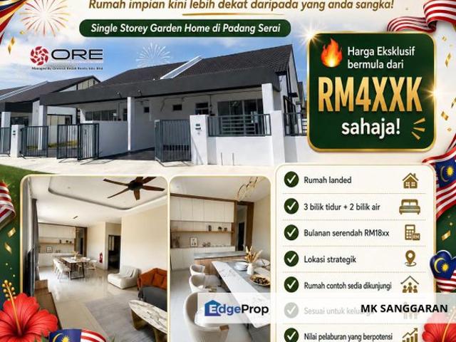Rumah Garden Setingkat Di Padang Serai