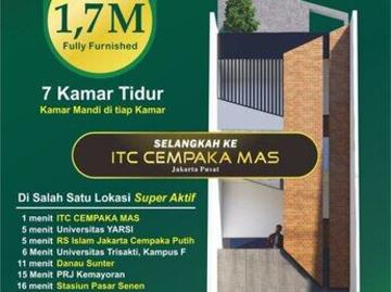Rumah Kost Premium dan Strategis Dikawasan Cempaka Mas Jakarta Pusat