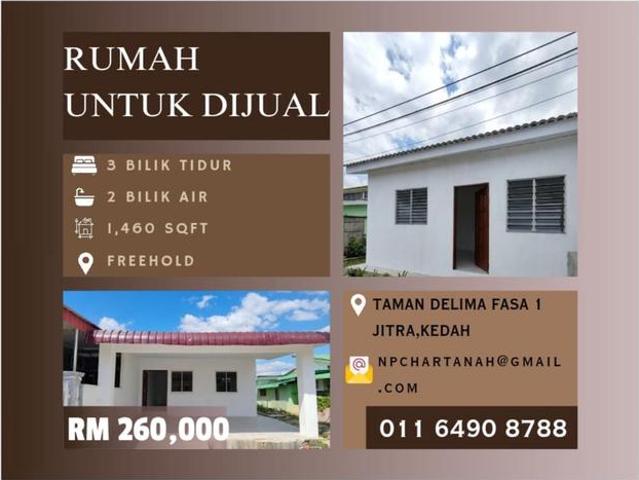 Rumah Sedia Untuk Dijual Taman Delima Fasa 1