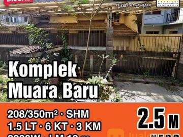 Rumah Strategis Siap Huni 6 Kamar Tidur di Komplek Muara Baru