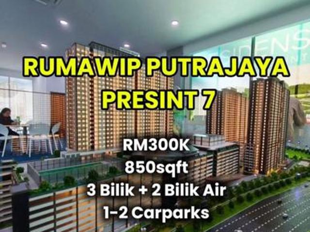 RUMAWIP RESIDENSI SENTRAL PUTRAJAYA PRESINT 7600m ke MRT PUTRAJAYA