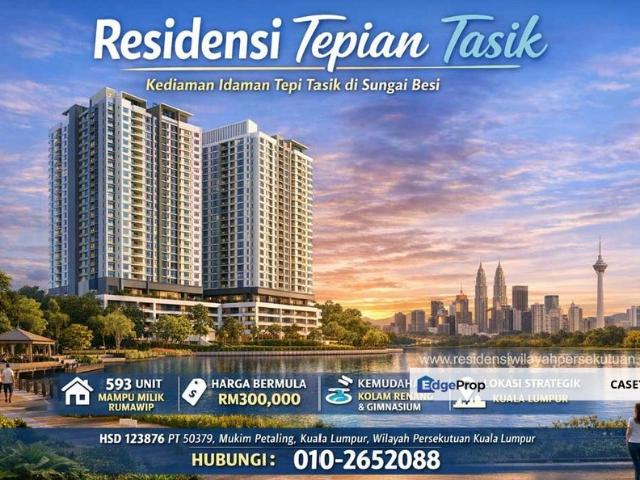 Rumawip Sungai Besi Tepian Tasik | 86sf | 300K