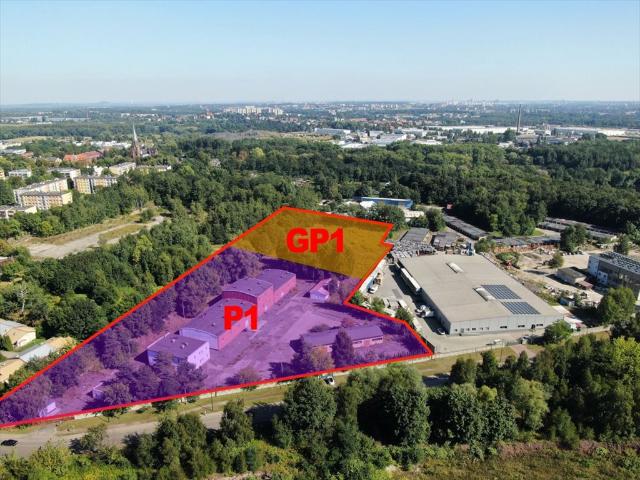 Działka przemysłowa 16 400 m² z halami i infrastrukturą