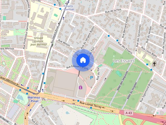 Rue Edouard Branly, Bron