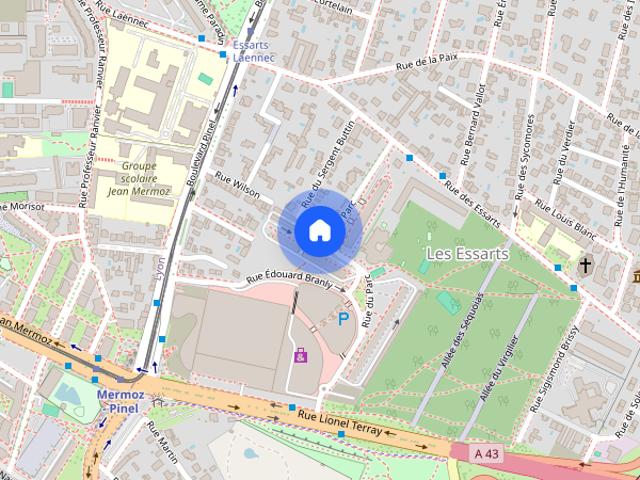 Rue Edouard Branly, Bron