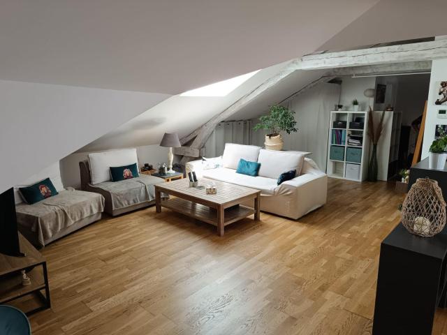 Rue Mondan, T3 original style loft au 2e étage sans.