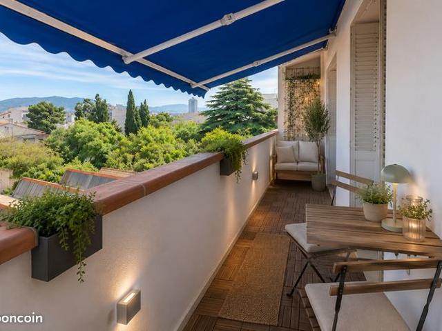 RUE PARADIS MARSEILLE 8ᵉ – Superbe T3/4 de 114 m² avec loggia + balcons + cave + garage et chambre de bonne possible