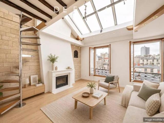 RUE ROGER: Triplex familial derniers étages baigné de lumière terrasse plein sud