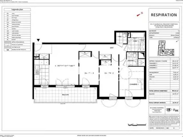 Rueil Malmaison 92500 Achat / Vente appartement 4 pièces t4