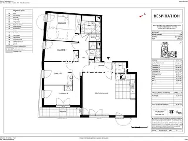 Rueil Malmaison 92500 Achat / Vente appartement 5 pièces t5