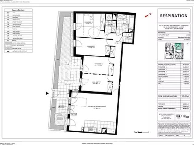 Rueil Malmaison 92500 Achat / Vente appartement 5 pièces t5